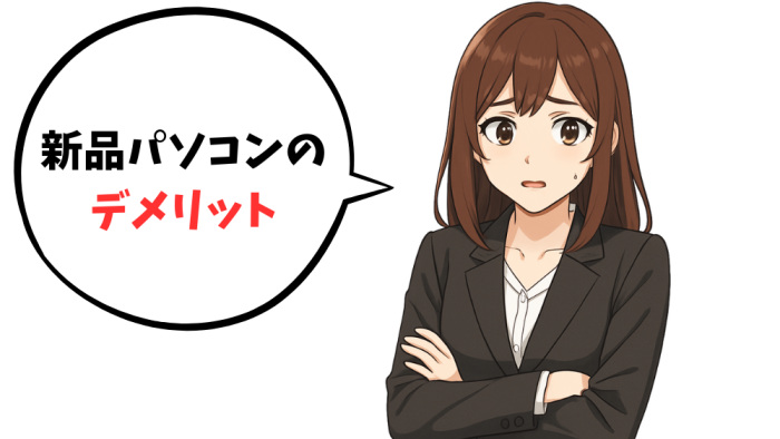 新品パソコンのデメリット